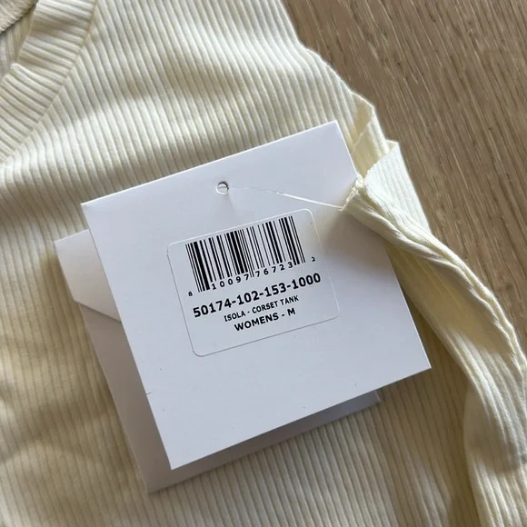 Mott50 Coolibar Isola Corset Tank in French Vanilla - Picture 7 of 8